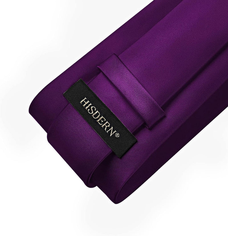 Solid Tie Handkerchief Clip - PURPLE 