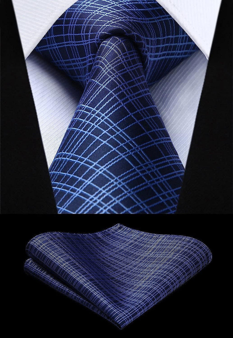 3PCS Tie & Pocket Square Set - TC3-09 