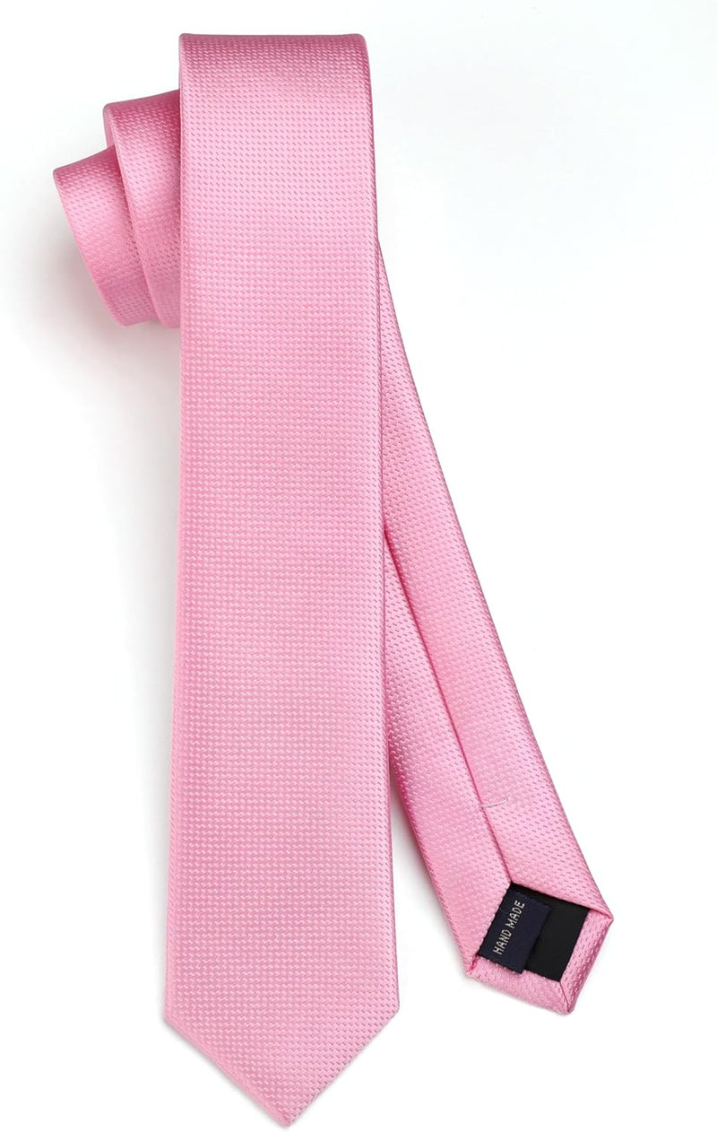 Solid 2.4' Skinny Formal Tie - D-PINK-01