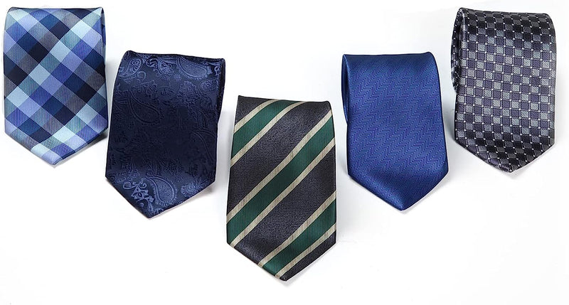 5PCS Tie & Pocket Square Set - 16 