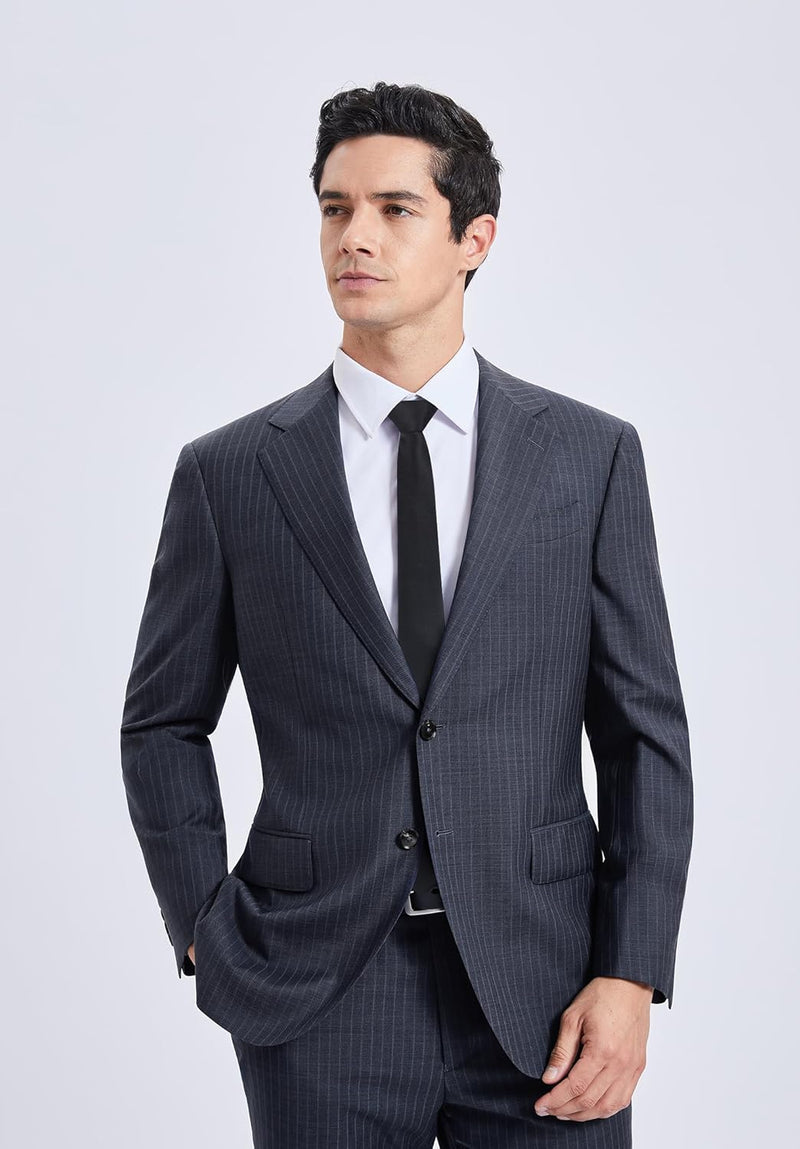 Solid 2.4' Skinny Formal Tie - BLACK