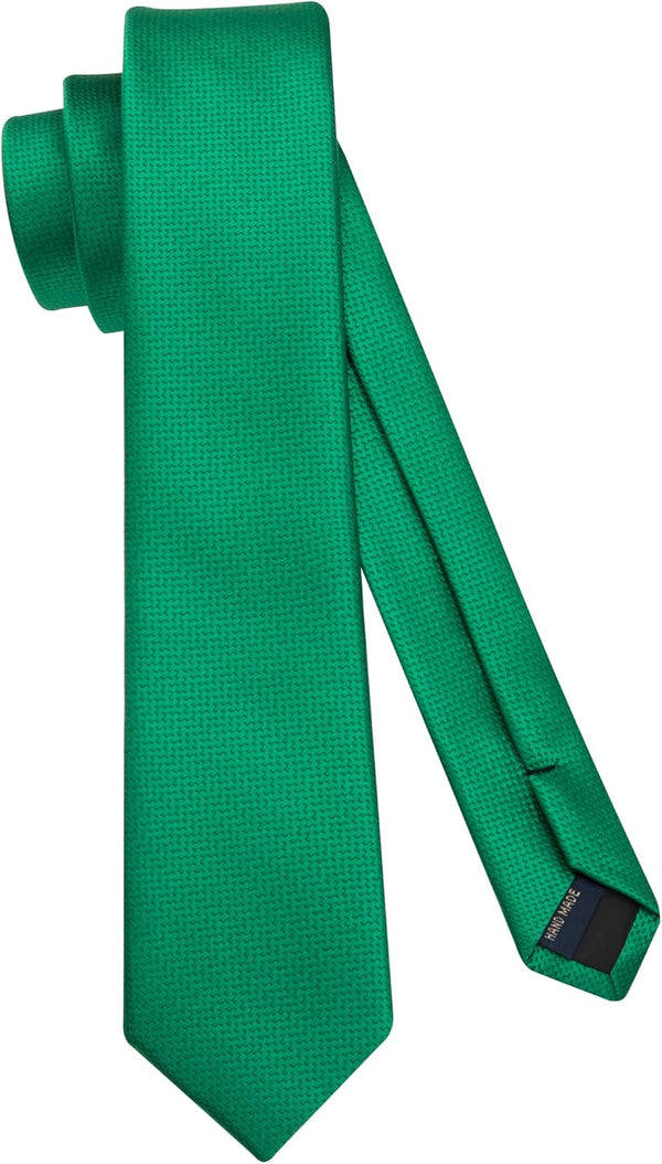 Solid 2.4' Skinny Formal Tie - GREEN