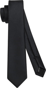 Solid 2.4' Skinny Formal Tie - BLACK