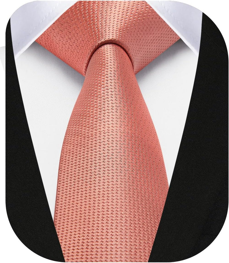 Solid 2.4' Skinny Formal Tie - BLUSH-01