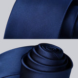 Solid Ties Handkerchief Set - E-NAVY BLUE