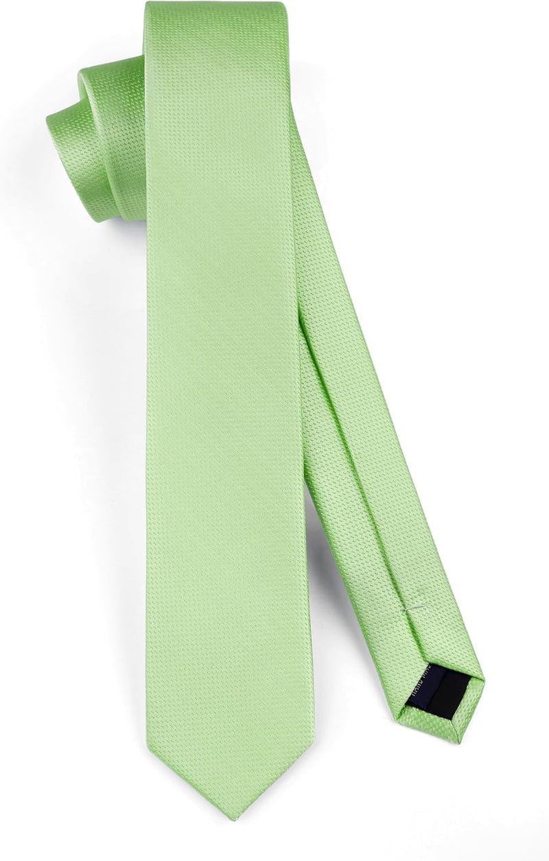 Solid 2.4' Skinny Formal Tie - LIGHT SAGE GREEN-02