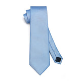 Plaid Tie Handkerchief Set - F-BABY BLUE LIGHT 2