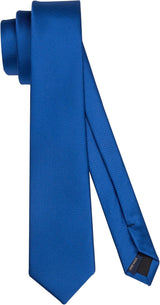 Solid 2.4' Skinny Formal Tie - ROYAL BLUE