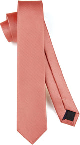 Solid 2.4' Skinny Formal Tie - BLUSH-01