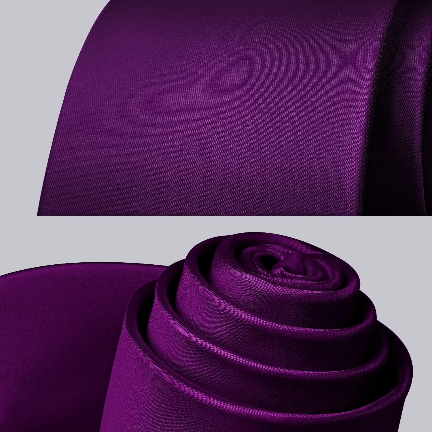 Solid Tie Handkerchief Clip - PURPLE