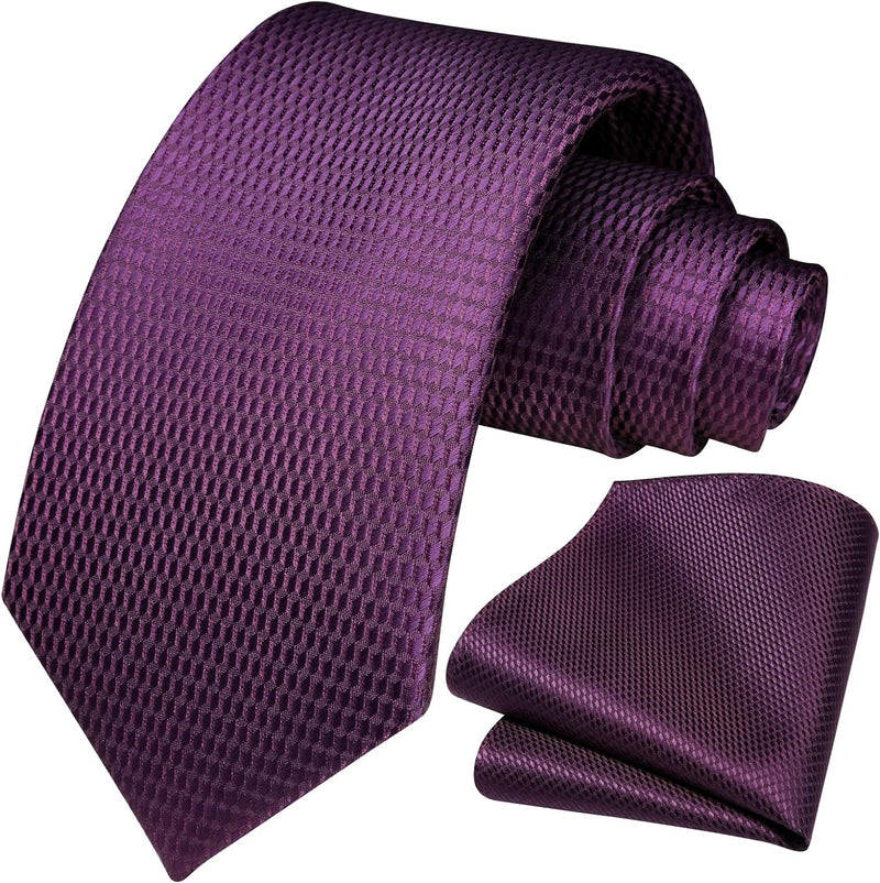 Solid Houndstooth Tie Handkerchief Set - SAGE GREEN