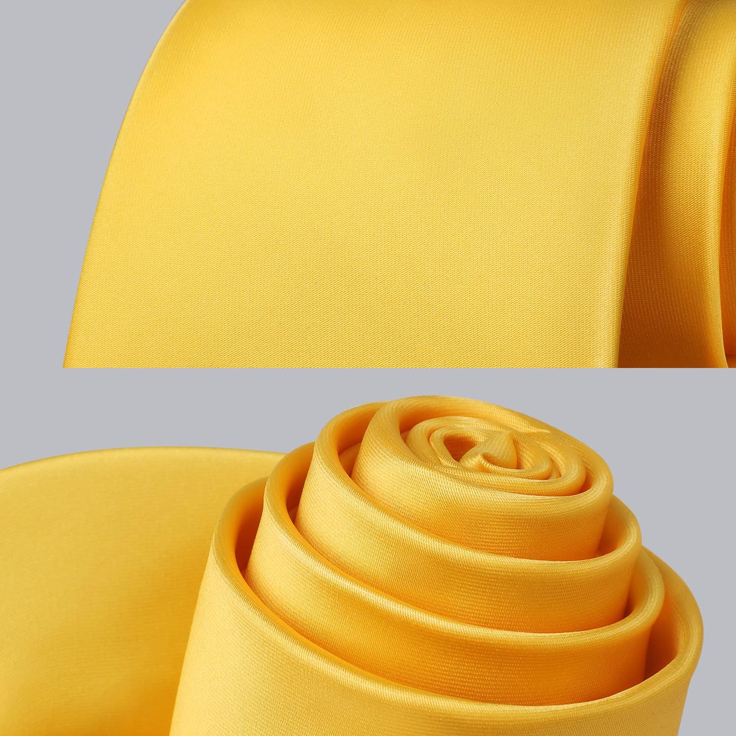 Solid Tie Handkerchief Clip - YELLOW