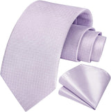 Solid Houndstooth Tie Handkerchief Set - SAGE GREEN