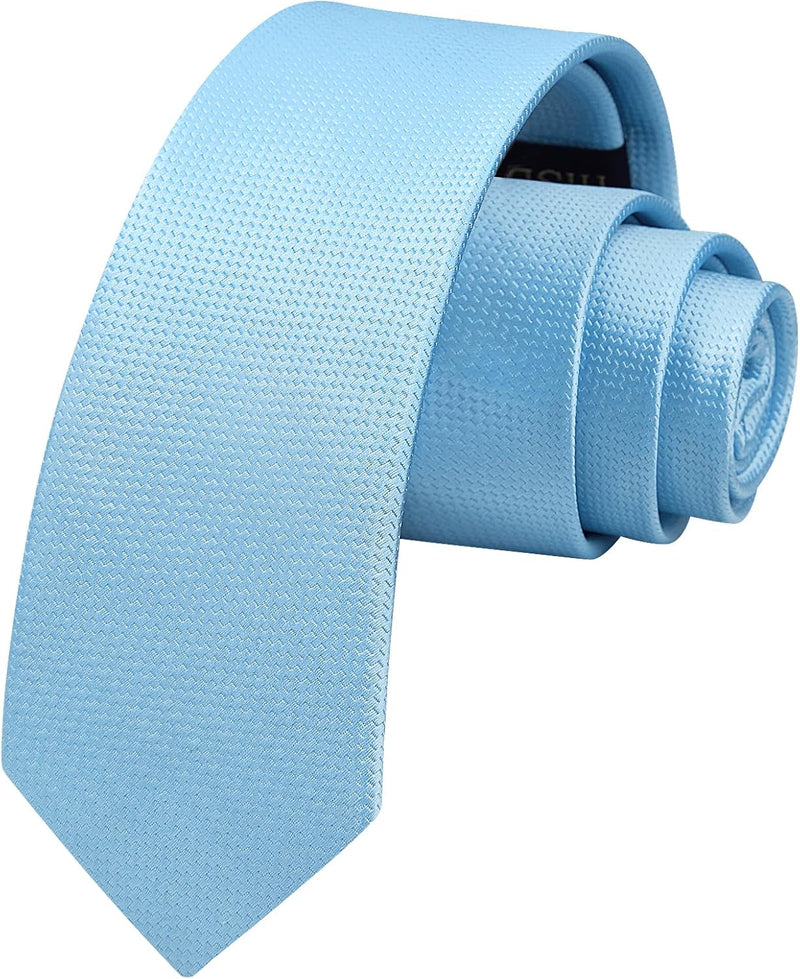 Solid 2.4' Skinny Formal Tie - LIGHT BLUE