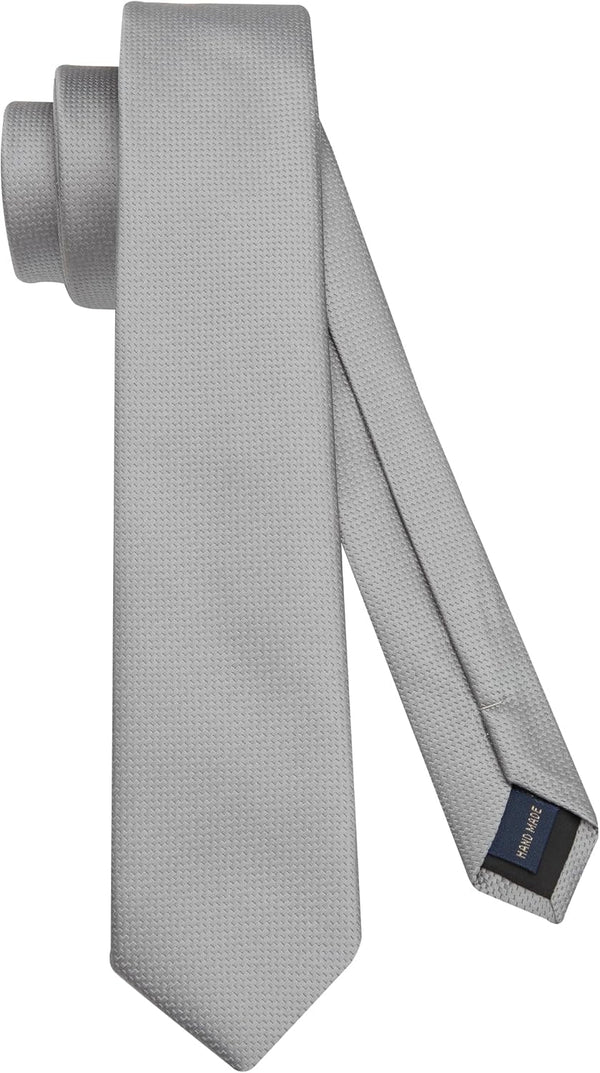 Solid 2.4' Skinny Formal Tie - GREY