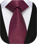 Solid 2.4' Skinny Formal Tie - BURGUNDY