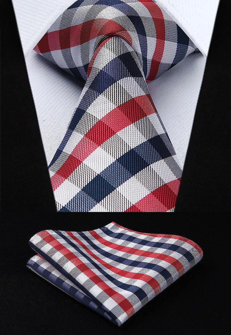 3PCS Tie & Pocket Square Set - TD-01 