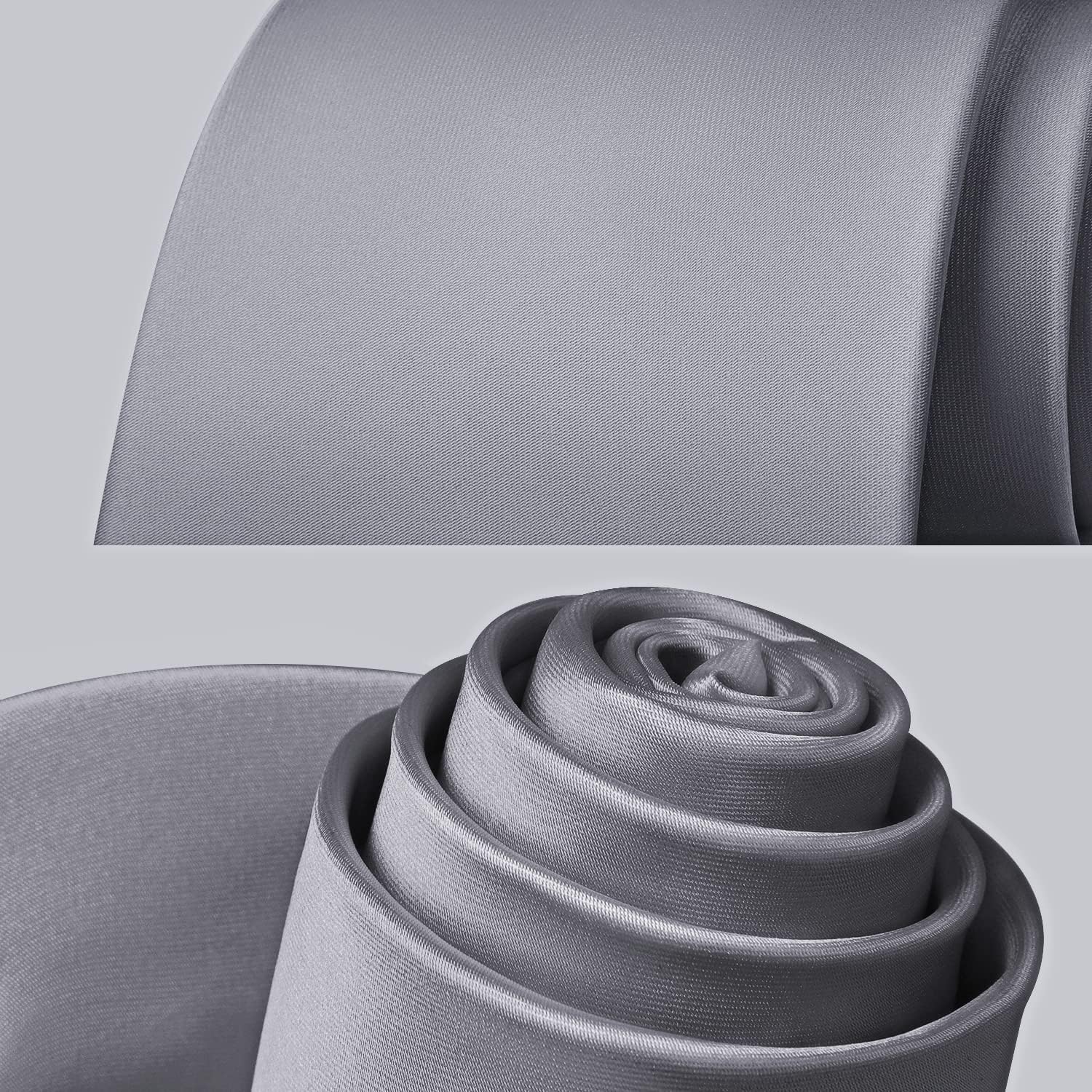 Solid Tie Handkerchief Clip - GREY