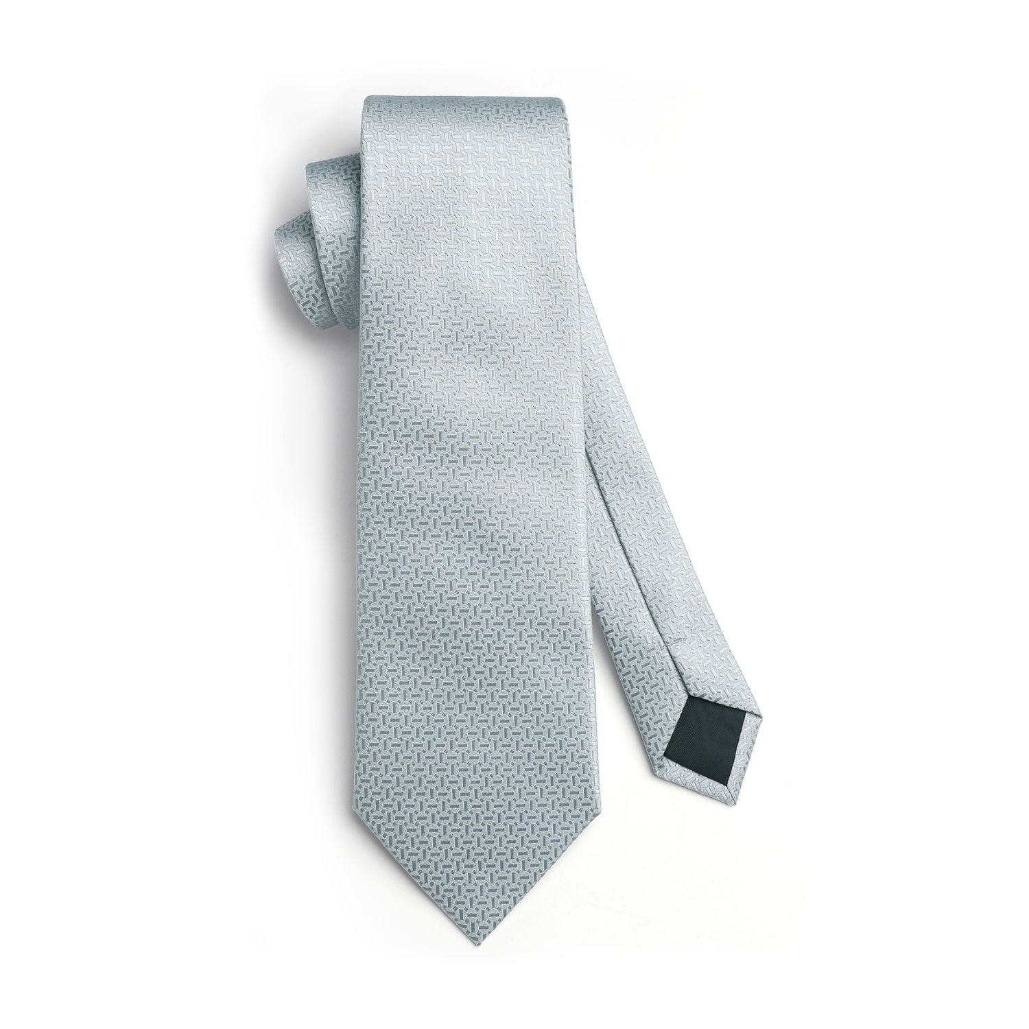 Houndstooth Tie Handkerchief Set - Z-GREY-HI