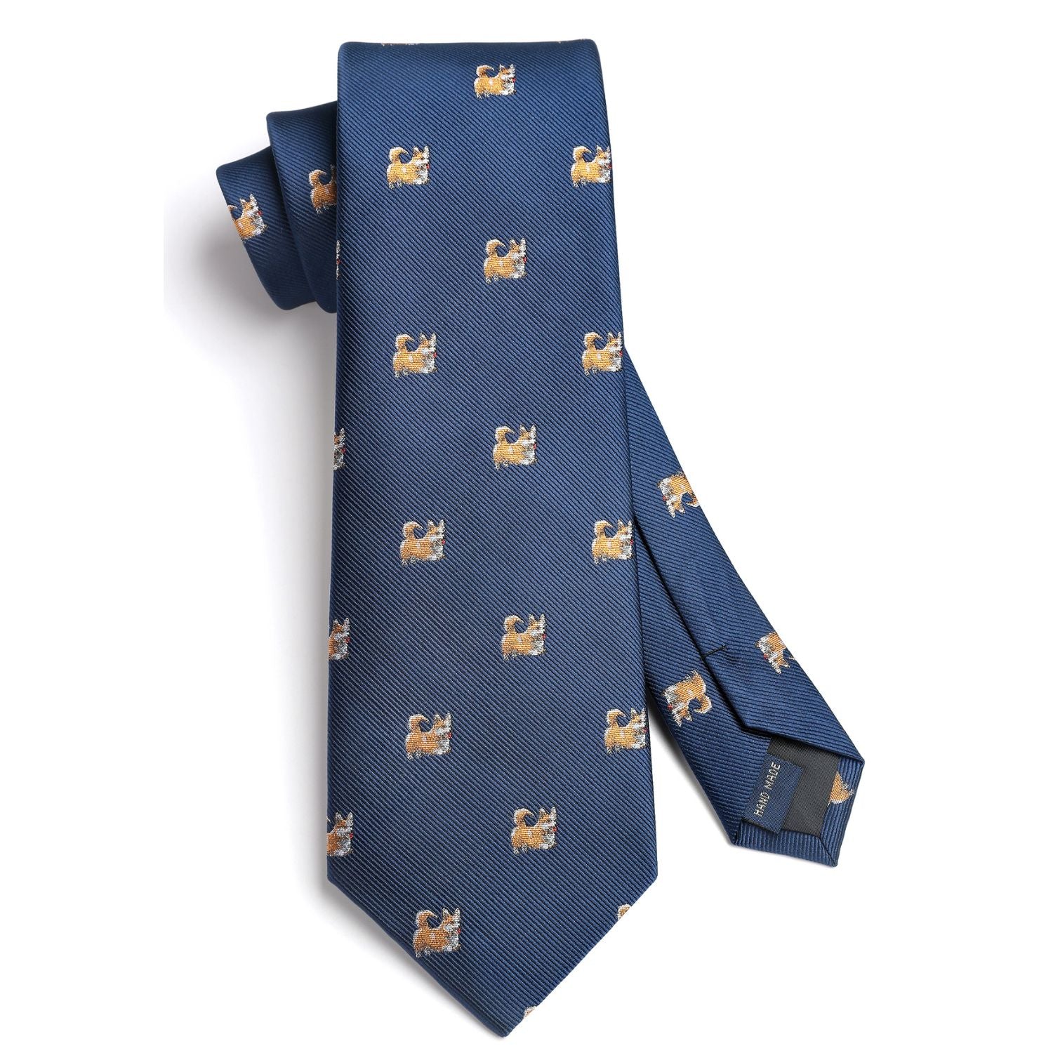 Dog Tie Handkerchief Set - NAVY BLUE