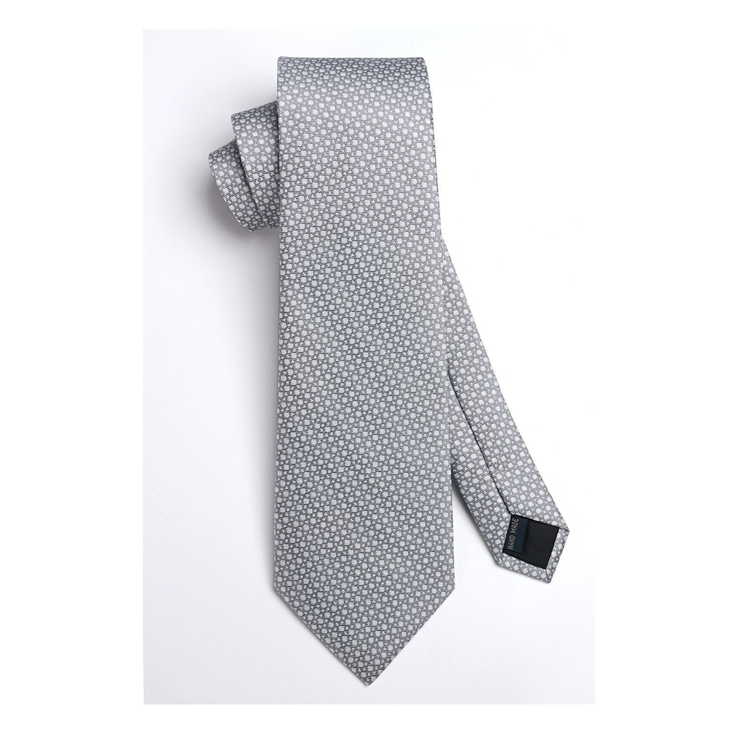 Houndstooth Tie Handkerchief Set - Z-GREY