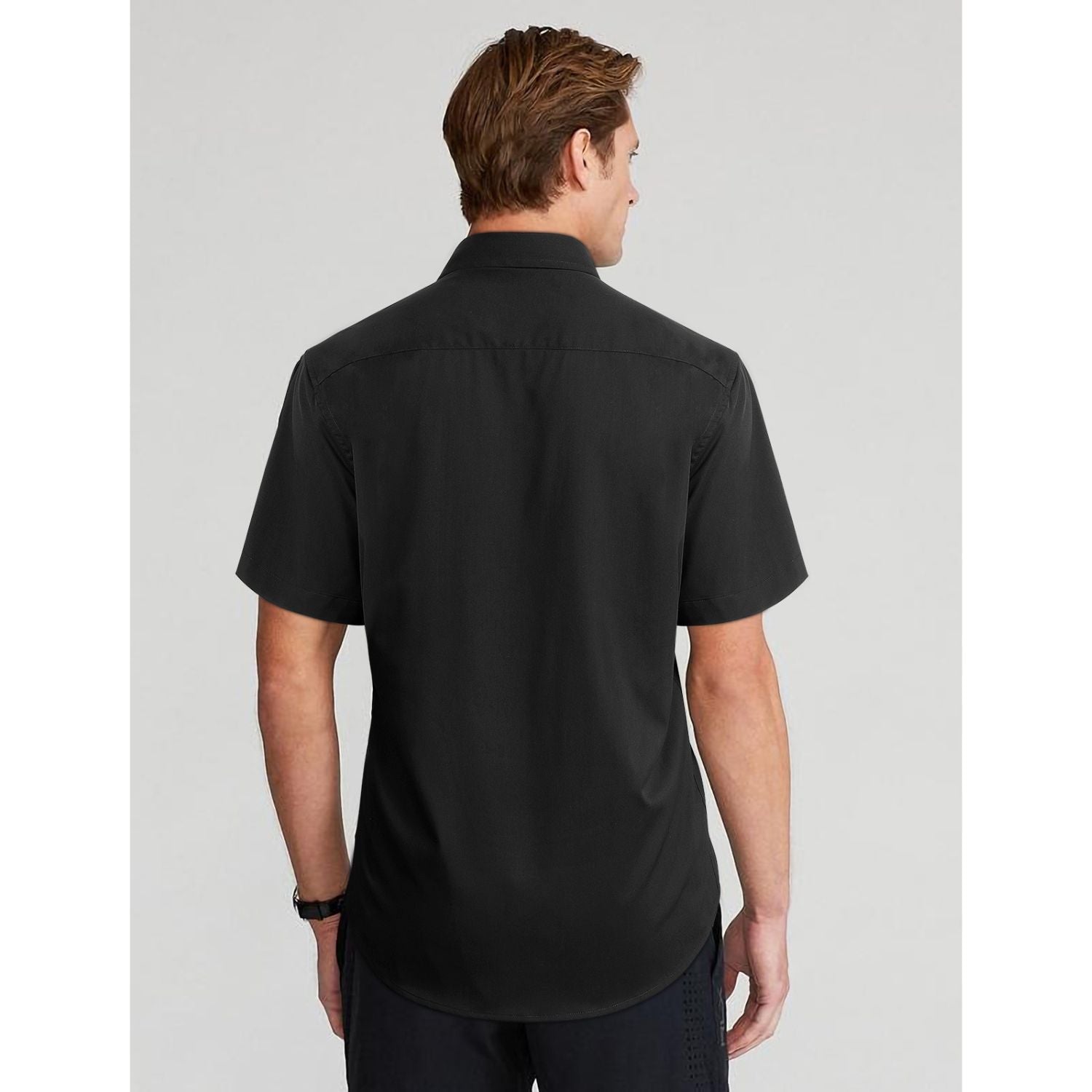 Men's Short Sleeve with Pocket - A1-BLACK2