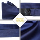 3PCS Mixed Design Bow tie & Pocket Square Sets - B3-11