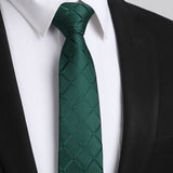 Plaid 2.17'' Skinny Formal Tie - A- GREEN