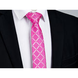 Plaid 2.17'' Skinny Formal Tie - A-PINK