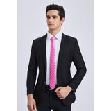 Plaid 2.17'' Skinny Formal Tie - A-PINK