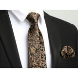 Paisley Tie Handkerchief Set - 37 GOLD