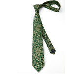 Paisley Tie Handkerchief Set - 40 GREEN