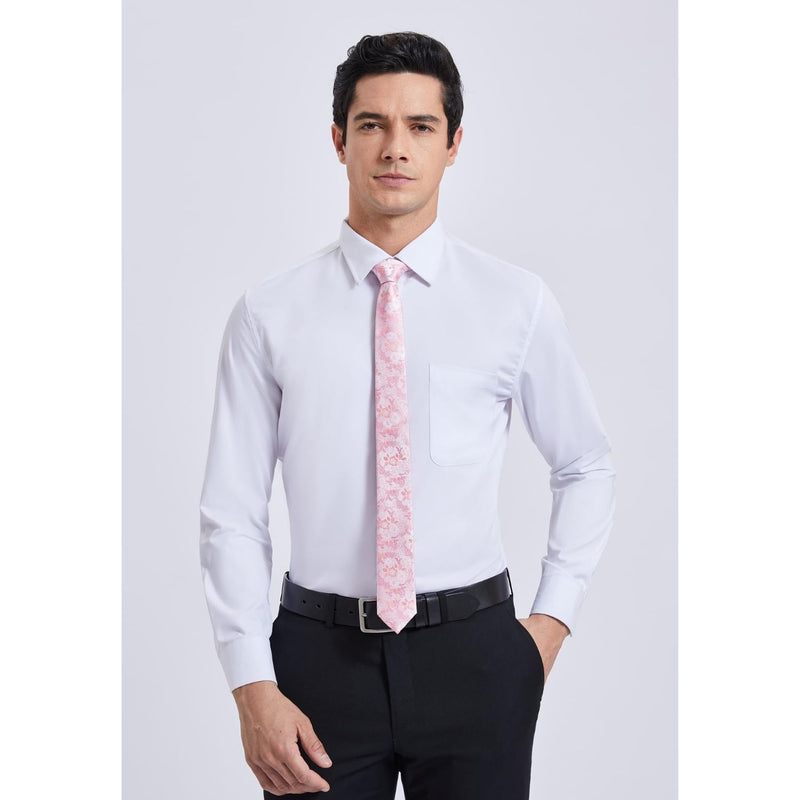 Floral 2.17'' Skinny Formal Tie - C-PINK