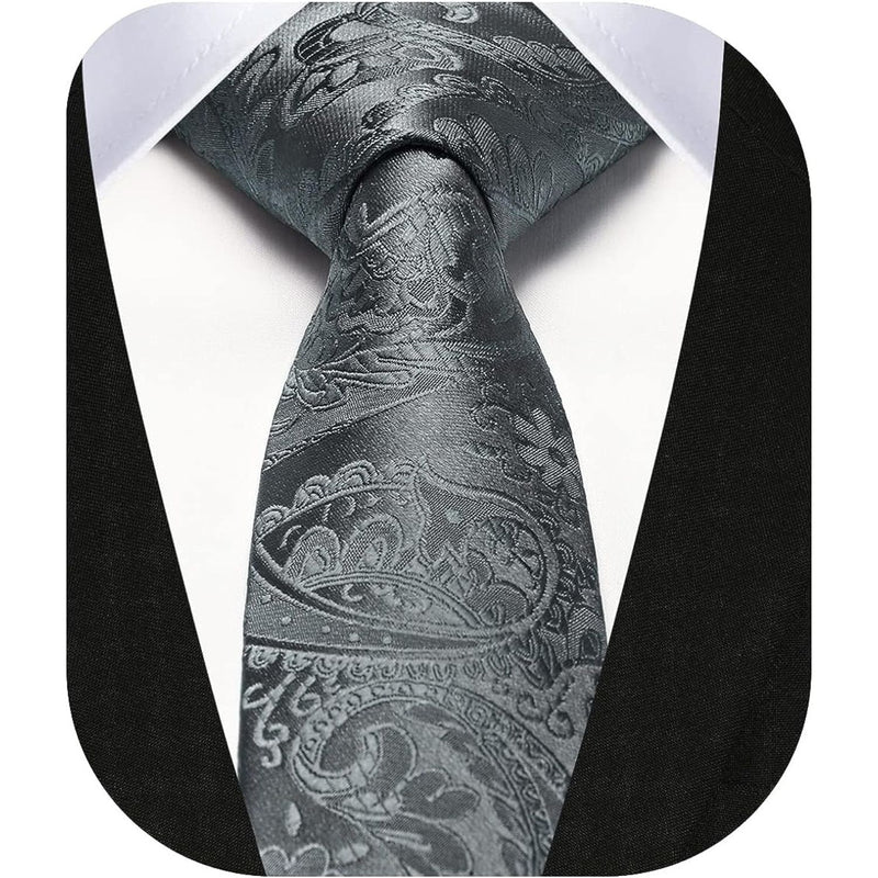 Paisley 2.17'' Skinny Formal Tie - B- GREY