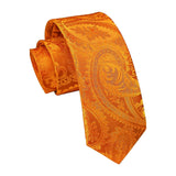 Paisley 2.17'' Skinny Formal Tie - B- ORANGE