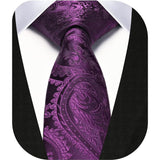 Paisley 2.17'' Skinny Formal Tie - B- PURPLE