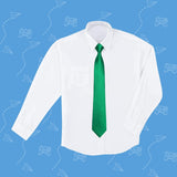 Boy's Solid Pre-Tie Necktie - G-GREEN