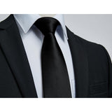 Solid 3.4'' Formal Tie - BLACK