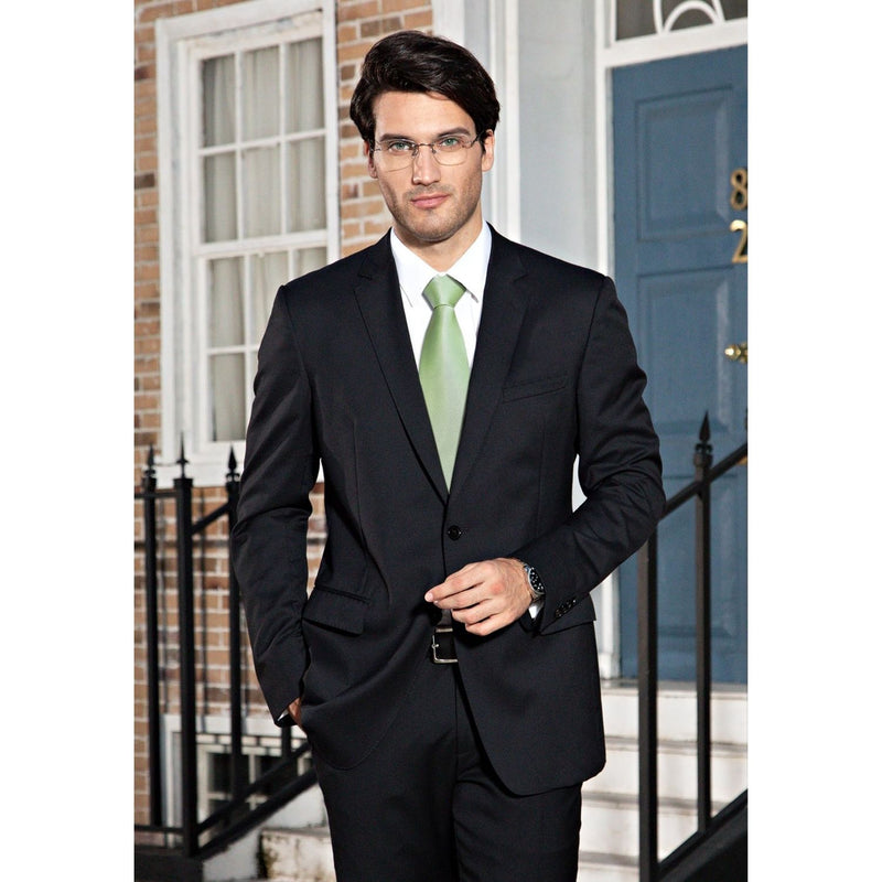 Solid 3.4'' Formal Tie - SAGE GREEN