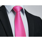 Solid 3.4'' Formal Tie - HOT PINK 2