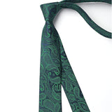 Paisley 2.17'' Skinny Formal Tie - B- GREEN