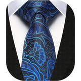 Paisley 2.17'' Skinny Formal Tie - B- BLUE