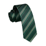 Stripe 2.17' Skinny Formal Tie - D-GREEN