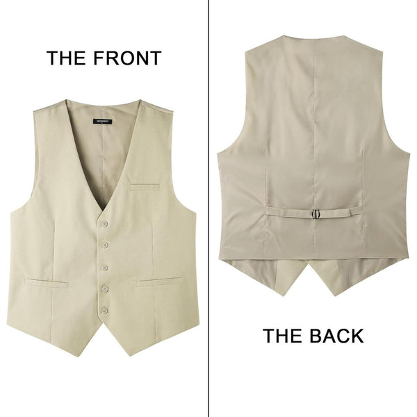 Formal Suit Vest - BEIGE