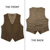 Formal Suit Vest - Z1 - BROWN-NEW1