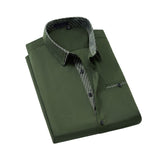 Casual Formal Shirt with Pocket - GREEN