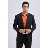 Casual Formal Shirt with Pocket - ORANGE