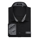 Casual Formal Shirt with Pocket - BLACK