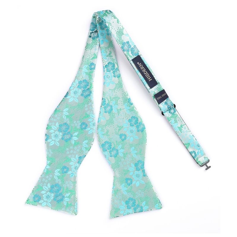 Floral Bow Tie & Pocket Square - AQUA