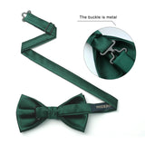 Solid Pre-Tied Bow Tie - GREEN1 